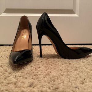 COLETER Women's Sexy Pointed Toe High Heels,4.72 inch/12cm Patent Leather Pumps